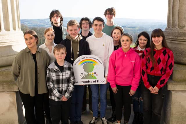 Young people at the launch of the video support resource.