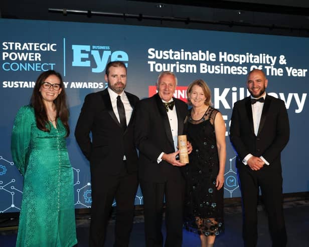 The Killeavy Castle Estate team are pictured at the Business Eye Awards