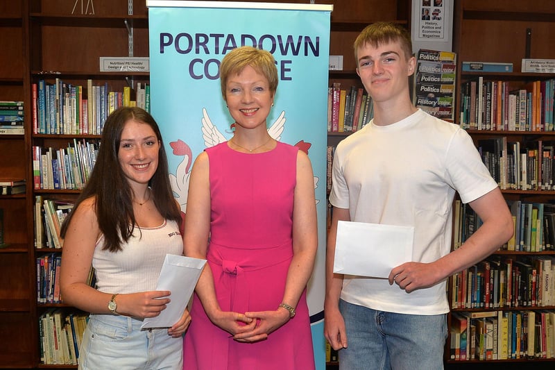 Portadown College students with outstanding achievement at A2 Level