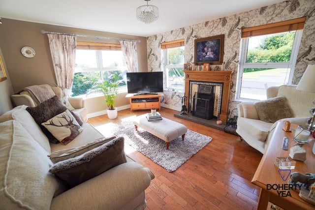 Reception with solid oak flooring.