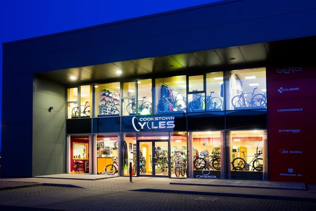 Established over 30 years ago, Cookstown Cycles is a family founded and run business with knowledgeable cycling experience. Available both in store and online, they both sell and repair bikes, as well as provide other cycling services and items.
For more information, go to cookstowncycles.co.uk