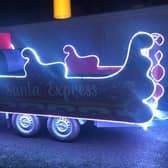 Santa’s sleigh was created by the Momentum Men’s Group with young people from the area involved in its design.  Photo: Factory Community Forum