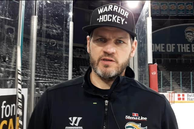 Belfast Giants' head coach Adam Keefe. Picture: Darryl Armitage