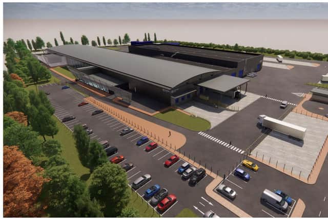 An image of the proposed extension at Diageo Mallusk. Picture: supplied by Antrim and Newtownabbey Borough Council.