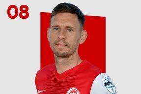 Midfielder Mark Randall arrived at Larne in the summer of 2019, as the club were preparing to embark on their return to Premiership football. The former Arsenal youngster's late strike earned a memorable win at home to Pacos de Ferreira in August 2021.