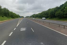 M1 Motorway Junction 15 Stangmore where the speeding offence was detected by the police. Credit: Google Maps