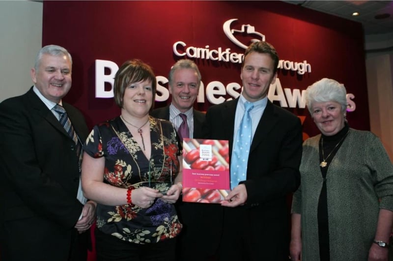 Carrick Enterprise was the winner of the Best Business Premises Award in 2006. Pictured were Noel Thompson, Robert Gillespie, Kelli Bagchus, Bill Adamson and Lorna Shiels.