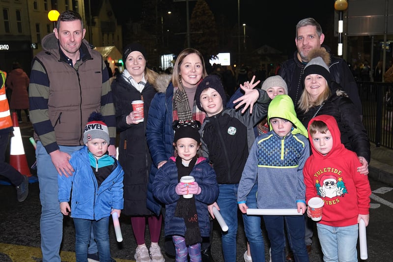 Some of those who attended this year’s Christmas Switch on Saturday night in Magherafelt.