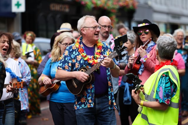 Enjoying the Mela Carnival parade day in Belfast.