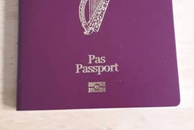 Irish passport. Pic: Local Democracy Reporting Service