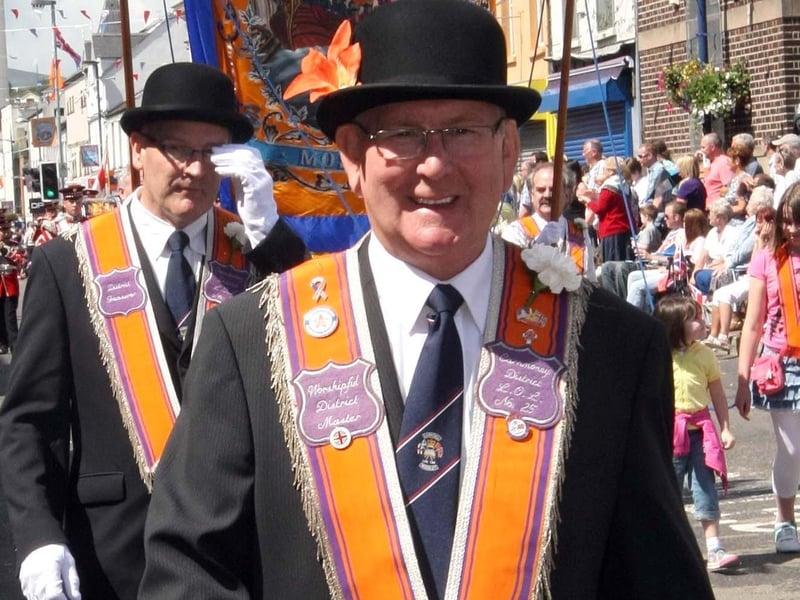 Worshipful District Master Albert Steele of Carnmoney District LOL No 25 in 2009. NT29-025FP