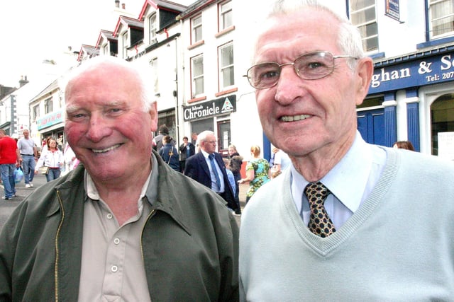Tommy and Leo Brown pictured at the Lammas Fair in 2007.