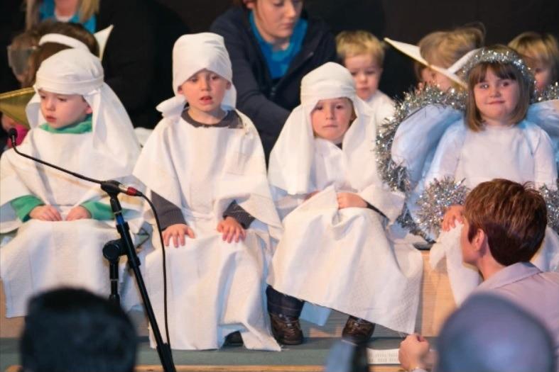 Children from Rocking Horse Nursery perform in their Nativity play at Greenisland Baptist Church in 2012.