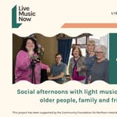 ‘Live Music Now’ brings free lunchtime concerts for seniors to Roe Valley Arts and Cultural Centre. Credit Causeway Coast and Glens Council