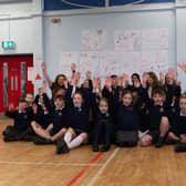 Thales Alenia Space (a global space manufacturer with facilities in Belfast) is running an initiative to encourage school kids into engineering. As part of the programme TAS recently ran a workshop with Year 6 pupils from Ballymacash Primary School. Pic credit: Thales Alenia Space