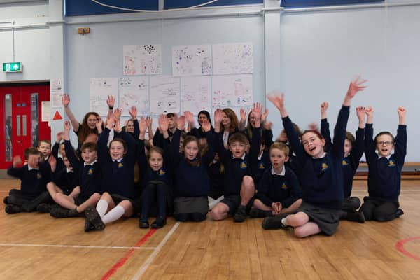 Thales Alenia Space (a global space manufacturer with facilities in Belfast) is running an initiative to encourage school kids into engineering. As part of the programme TAS recently ran a workshop with Year 6 pupils from Ballymacash Primary School. Pic credit: Thales Alenia Space