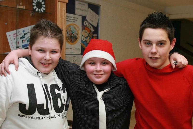 Attending Carrick College's Year 11 disco in 2009 were Adam Lawther, Mark McMaw and Caleb Clements. Ct51-023tc