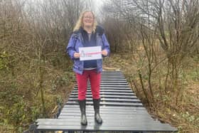 Catherine Hillcox,chair of Friends of Little Woods, is delighted The National Lottery Community Fund has recognised the group's work. Credit: Submitted