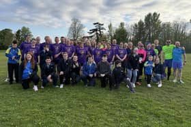 Monkstown Spartans along with some members of the Newtownabbey Racers Special Olympics Club. Photo provided by Monkstown Spartans