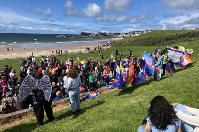 Portrush's West Strand was the venue for the first Causeway Pride. Credit Una Culkin