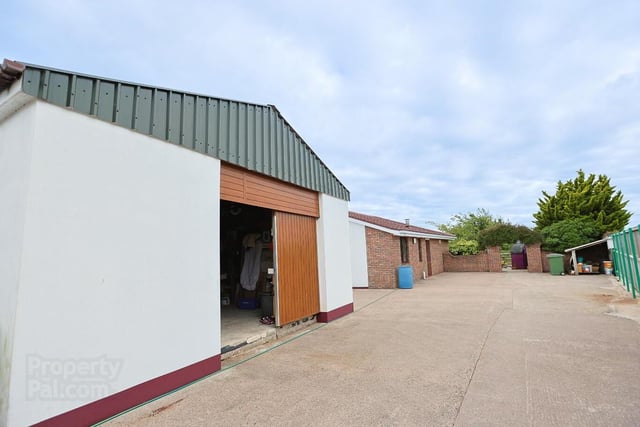 The property has a second double garage, which would be ideal for a workshop.