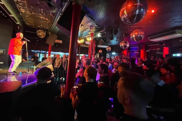 Lurgan native Conleth Kane plays his new single 'City of the Lost Boys'  to a packed out at the exclusive London club, the Royal Vauxhall Tavern, where Queen idol Freddie Mercury used to hang out.