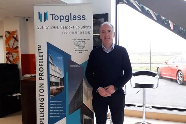 Mark Mitchell pictured at Topglass HQ in Toome where its manufacturing facility is based. Credit: Contributed