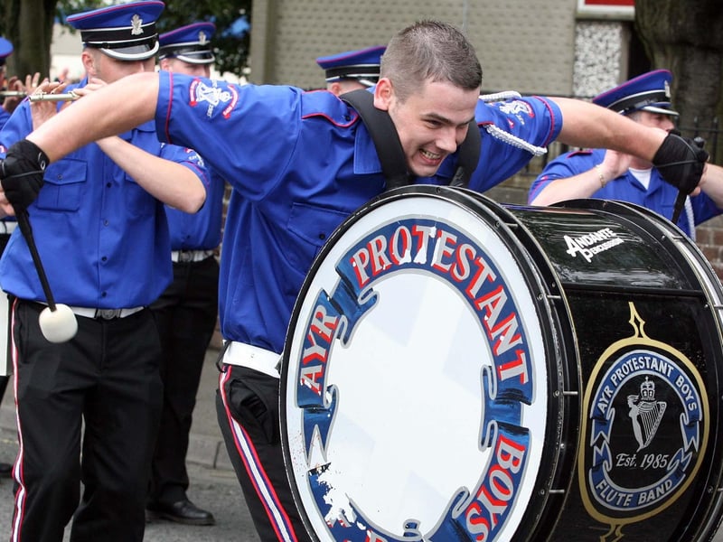 A visiting band setting the pace in Ballyclare. NT29-086FP