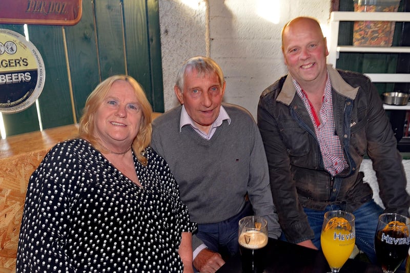 Pictured at the charity barbecue in aid of The Malawi Projects on Friday evening are from left, Kay and Benjamin Dunlop and Sinclair Dilly. PT27-221.
