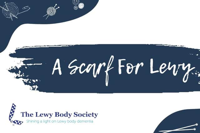 Can you help wrap Belfast's Waterfront in a giant scarf to raise awareness of Lewy Body dementia? Credit Lewy Body Society