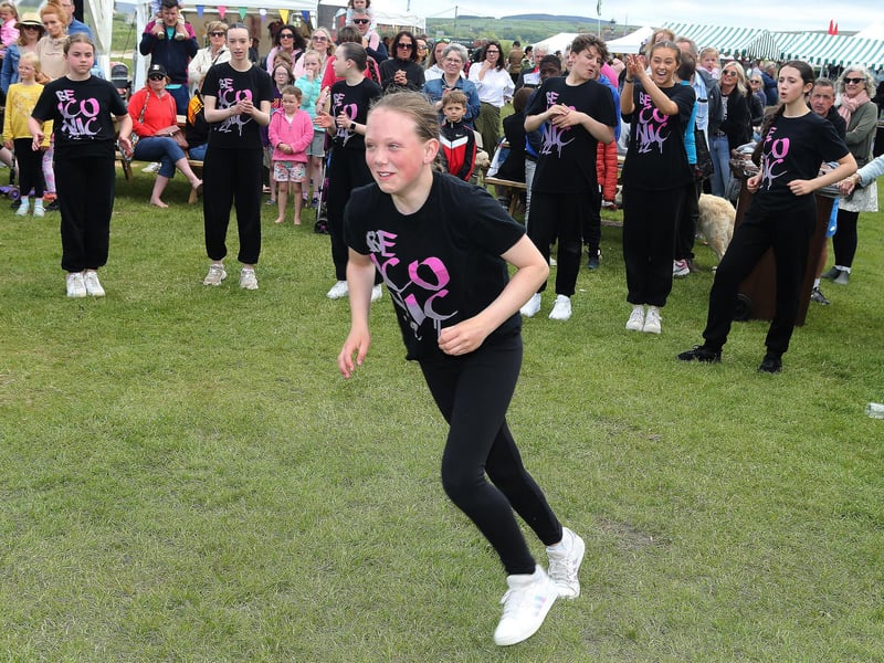 Joining in the fun on Saturday at Ballycastle.