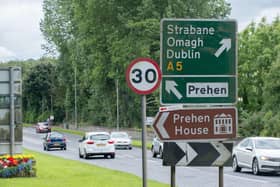 The A5 outside Derry-Londonderry. Picture Martin McKeown