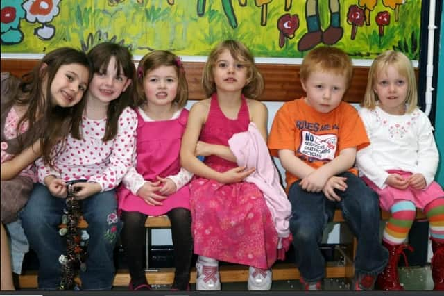 Acorn Integrated Primary School pupils taking part in 2007 Halloween celebrations.