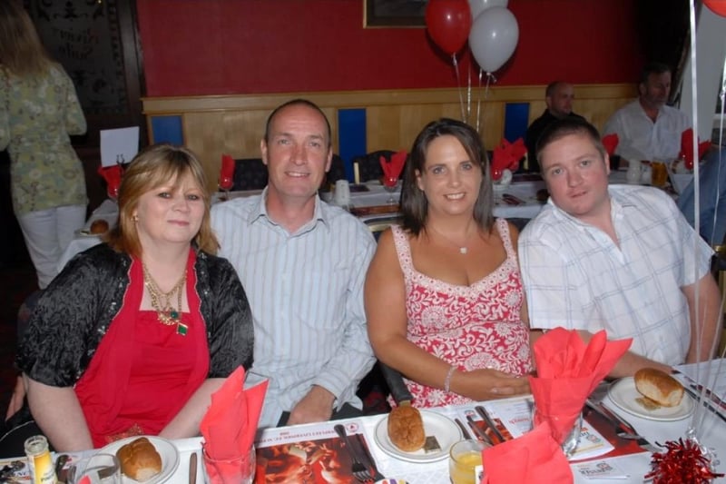 Shirley Cameron, Chris Lynch, Diane and Robert Reid at the annual dinner dance in2008