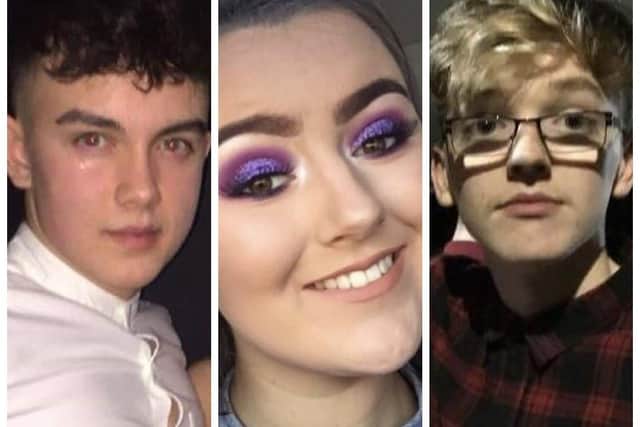 Connor Currie, Morgan Barnard and Lauren Bullock died in 2019.