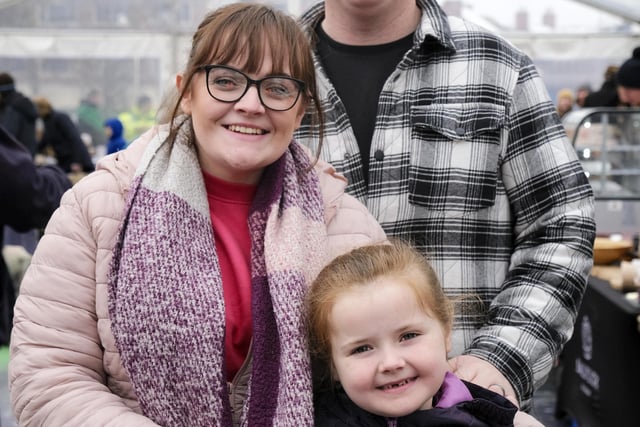 Nicola, and Caity Parker at the recent Spring Farmers Market in Lisburn