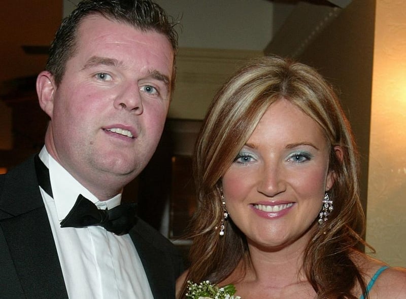 Smiling for the camera at the Rock GAC gala night held in the Glenavon House Hotel.