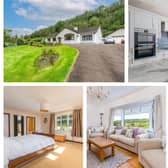 The spacious five-bedroom bungalow in Gleno has magnificent countryside views.
