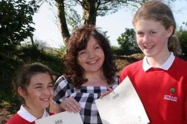Hollie Riddell and Isabella Hutchinson of Straid Primary School both gained their Grade 1 for Violin from Miss Julie Darrah who asessed them for the Board of the Royal School of Music in 2007.