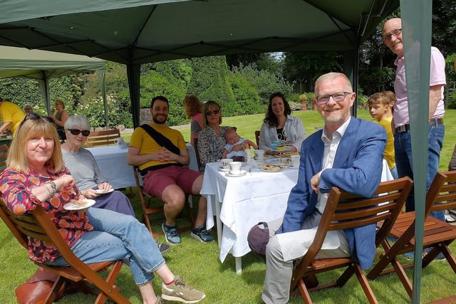 Enjoying the Afternoon Tea at  the Garden Open Day in aid of N.Ireland Kidney Research Fund. CREDIT: Liam McArdle.com