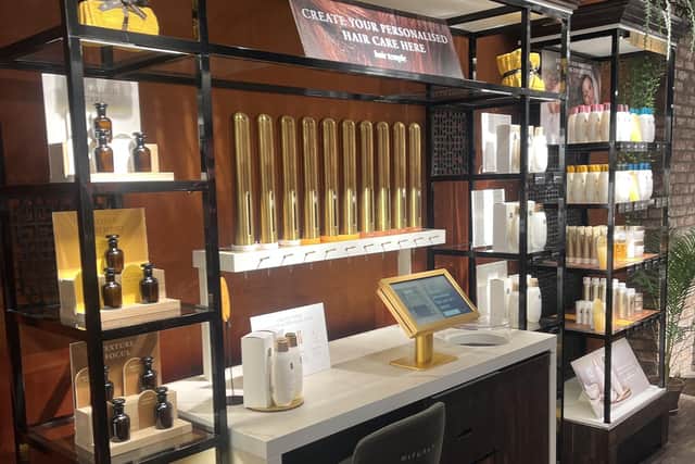 The new Belfast Rituals store features a Hair Temple offering guests the opportunity to create luxurious and personalised hair care products. Picture: Rituals.