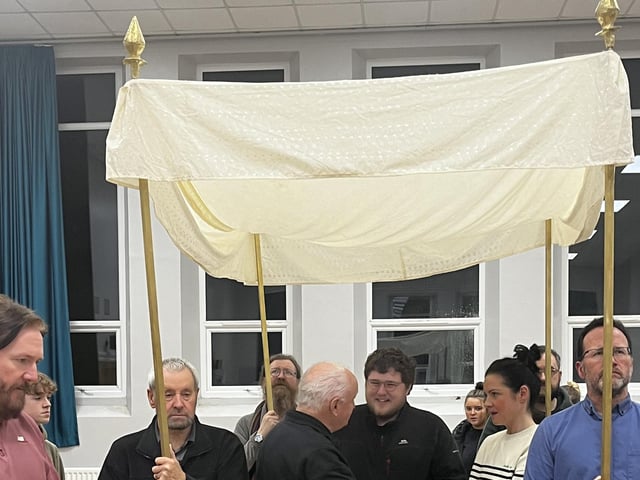 Pictured in rehearsals for Ballywillan Drama Group's production of Fiddler on the Roof.