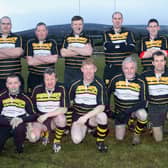 The married (well almost) members of Armoy Rugby Club who played the single lads at Limepark in 2010