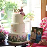 Well-known Banbridge lady Muriel Mehaffey celebrated her 100th birthday on Monday, and received a card from the King and Queen to mark the magnificent milestone.