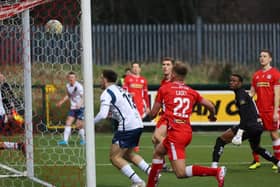 Eamon Fife made sure that Ukek’s equaliser had crossed the line for Portadown