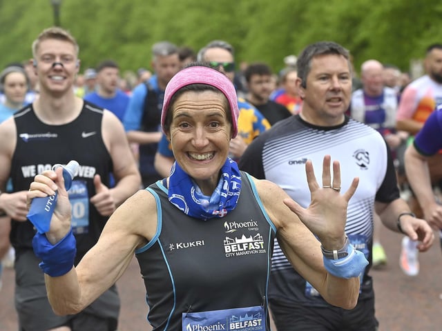 Smiling for the camera while on the run.
