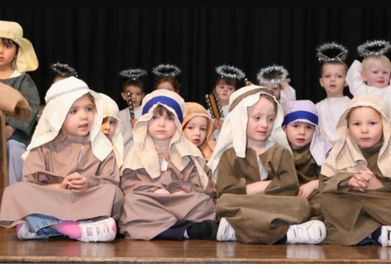 Children from Whitehead Primary School's Nursery unit taking part in their Nativity play in 2007.