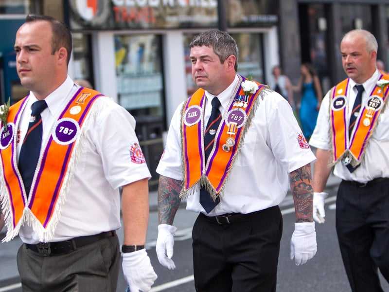 Marching on the Twelfth through Carrickfergus. INCT 29-416-RM