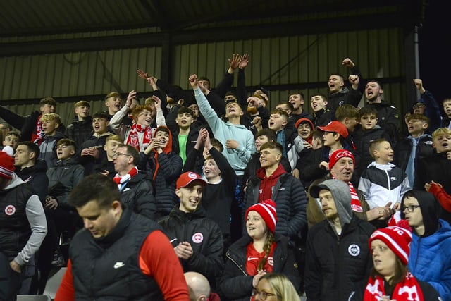 Fans enjoying the atmosphere at Seaview. Picture: Arthur Allison/Pacemaker Press