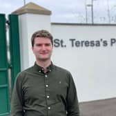 Armagh, Banbridge and Craigavon Councillor Peter Lavery who is backing more traffic calming measures outside St Teresa's PS in Lurgan.